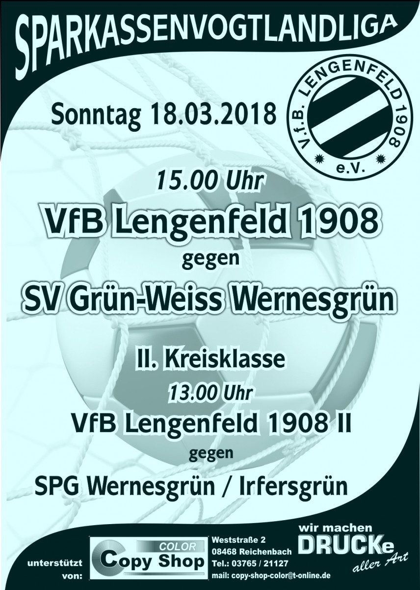 VfB Lengenfeld will zu Hause nachlegen